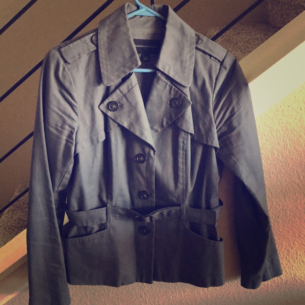 Banana Republic Button Jacket w/ Belt